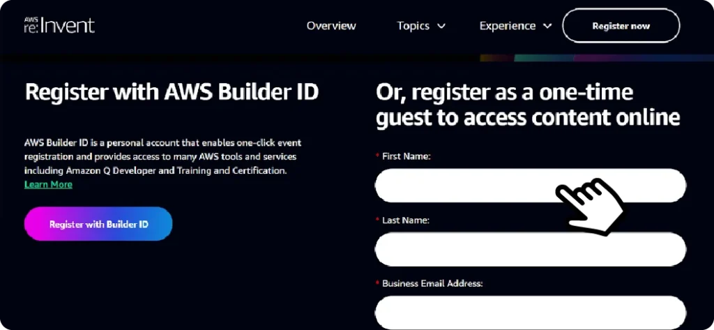 1. Register with AWS Builder ID